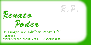 renato poder business card